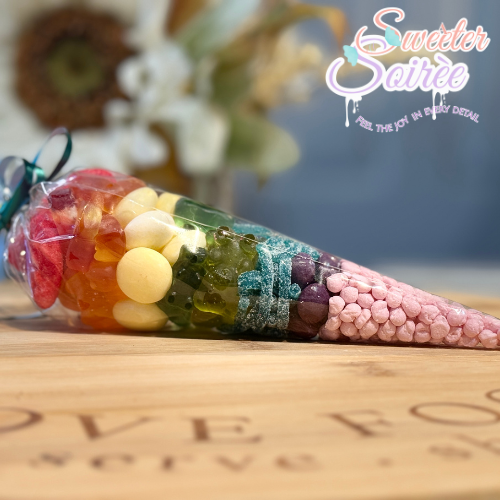 A Touch of Conefetti: Rainbow Sweet Cone